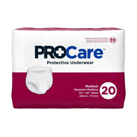 PROCARE BREATHABLE ADULT BRIEFS DIAPERS LARGE 45-58 WAIST 18 COUNT