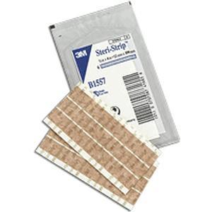 3M™ Steri-Strip™ Reinforced Adhesive Skin Closures, R1541, 1/4 in x 3 in (6  mm x 75 mm), 50 Bag/Carton, 4 Carton/Case
