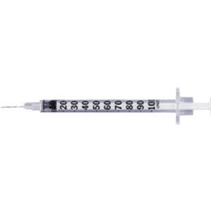 Insulin Syringe Standard 1mL 27gx8mm BOX 100 - Needles & Syringes