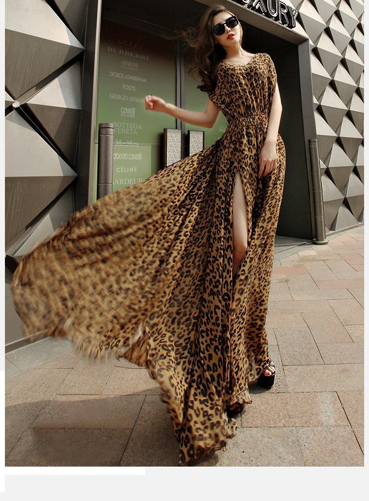 classy leopard print dress