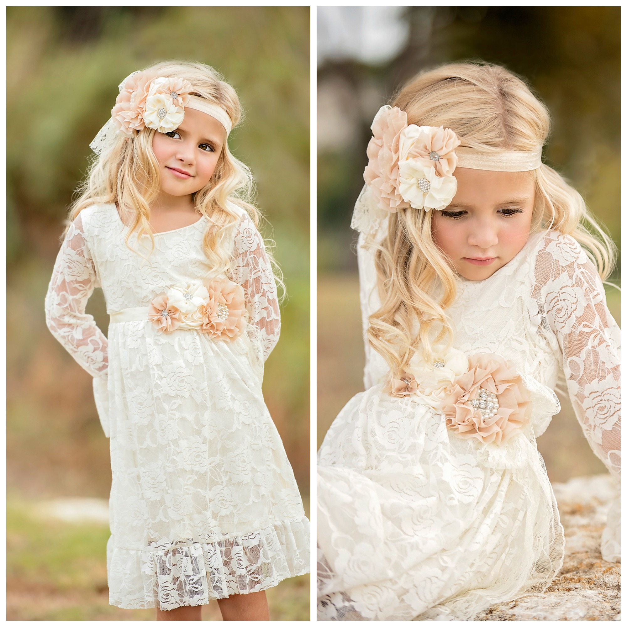 Vintage Inspired Flower Girl Fashion Dresses