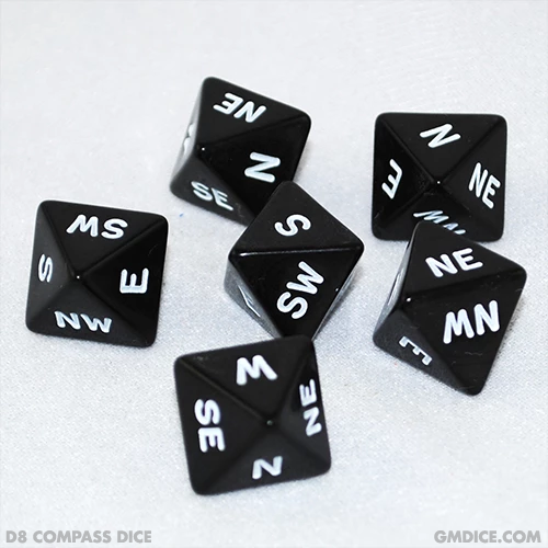 CritSuccess Compass Direction Dice Ring with 8 sided NESW Die