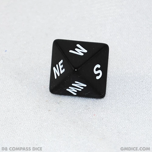 CritSuccess Compass Direction Dice Ring with 8 sided NESW Die