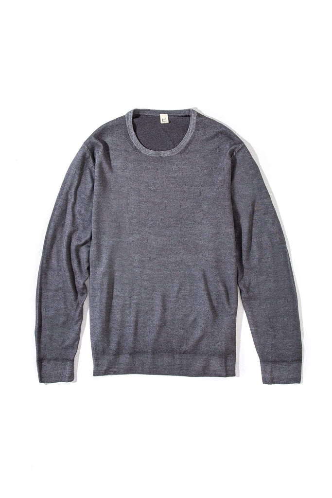 Crosby Merino Sweater In Carbone | Mens - Sweaters