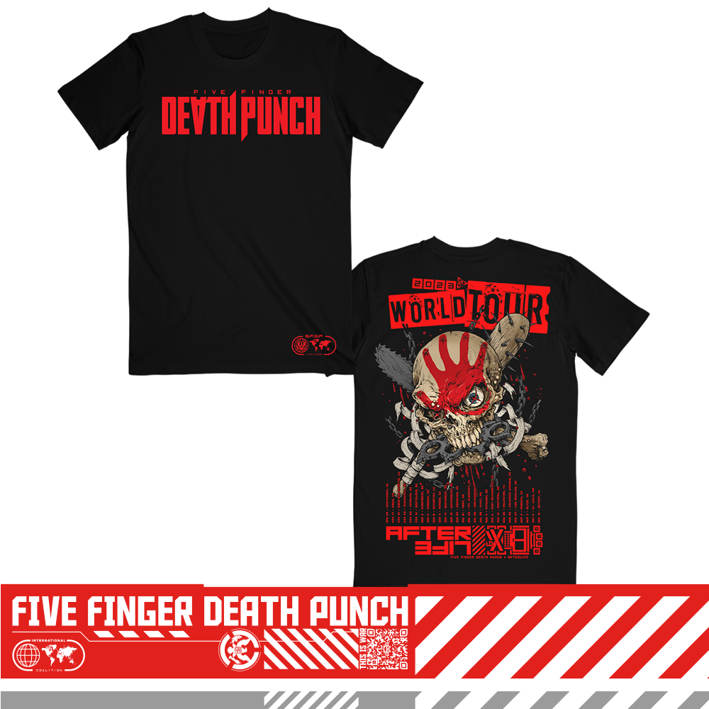 Judgm3nt Day 2023 ITIN Black Tee – Five Finger Death Punch