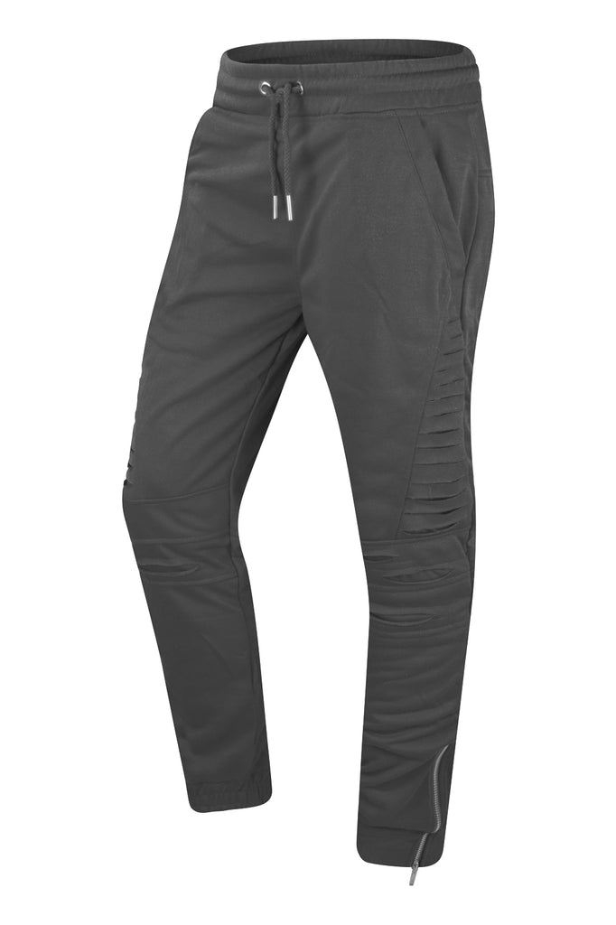 joggers zipper ankle