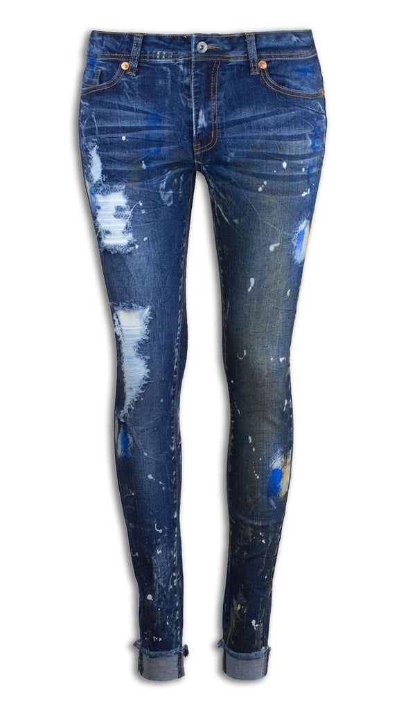 splatter paint jeans womens