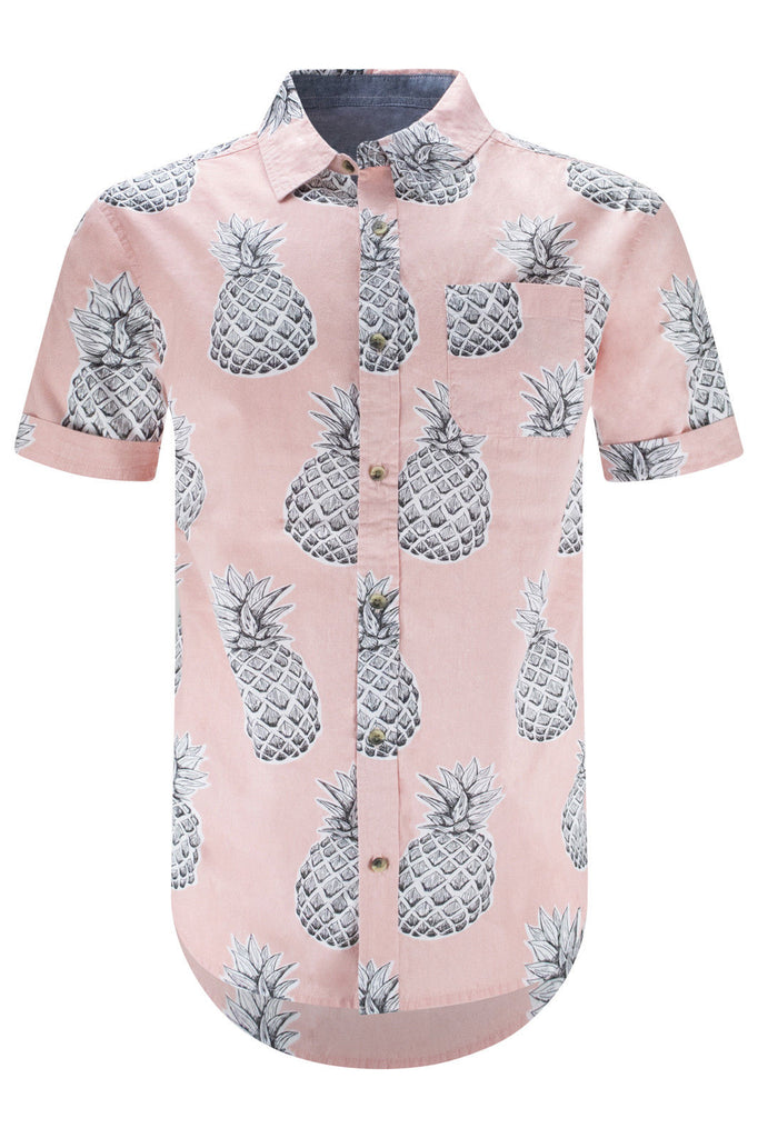 pineapple button up shirt