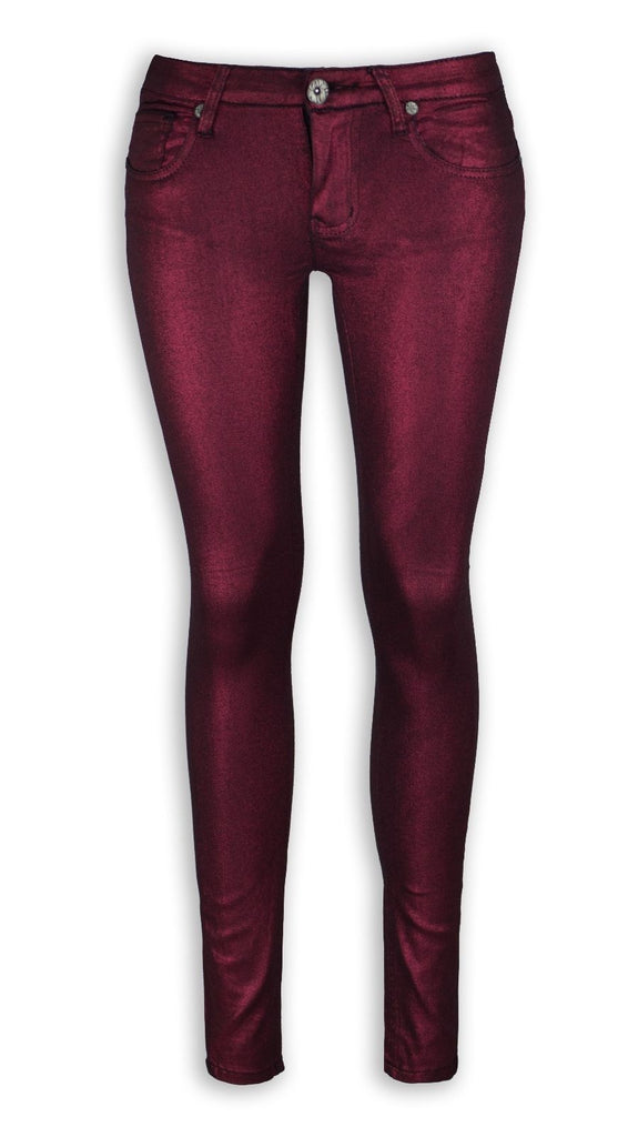 maroon jeans womens