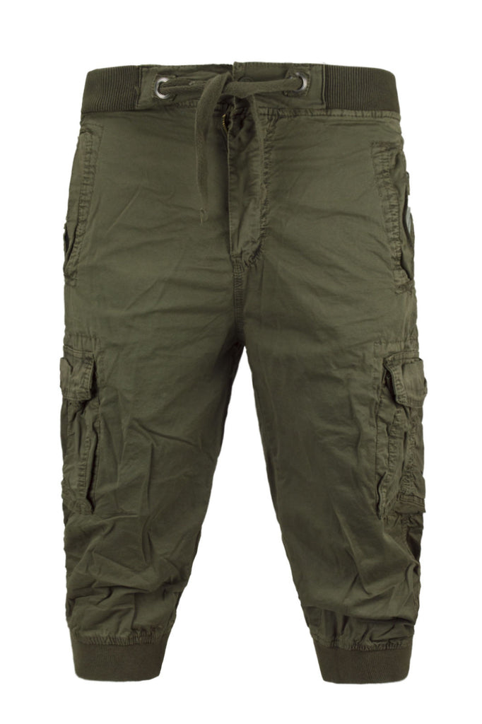 olive cargo joggers mens