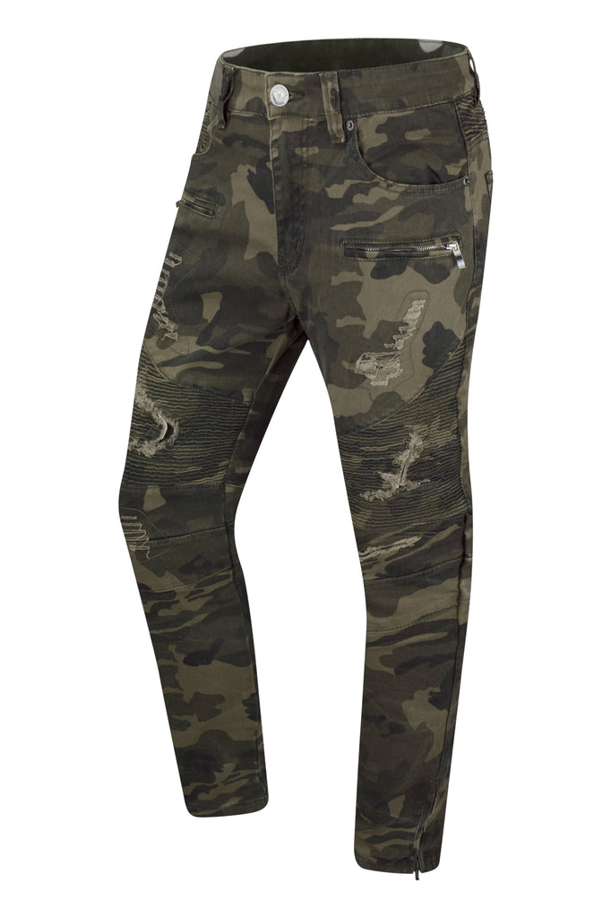 mens camo slim fit pants