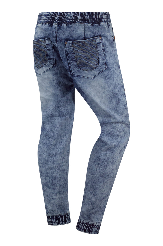 light blue denim joggers mens