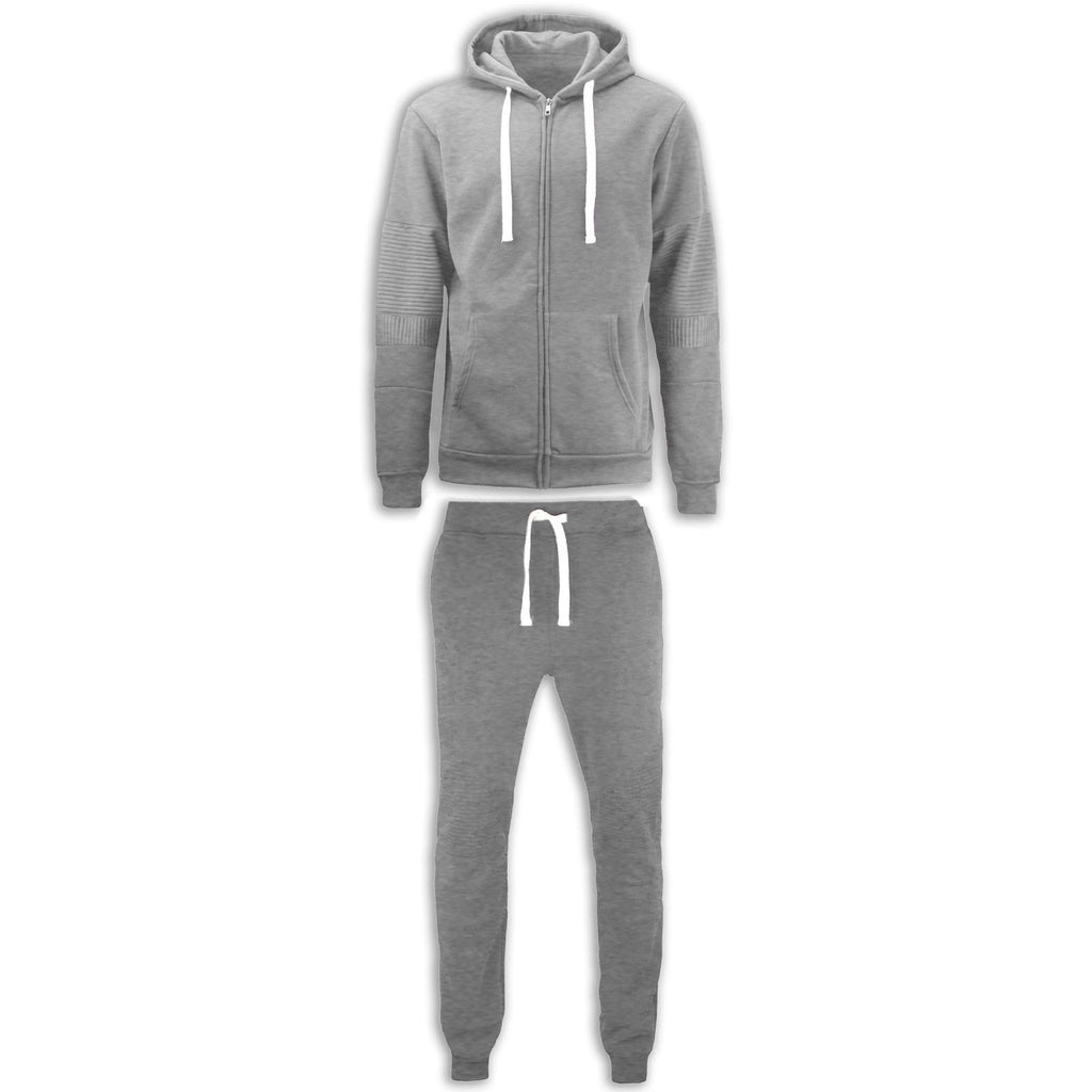 gray sweatsuit