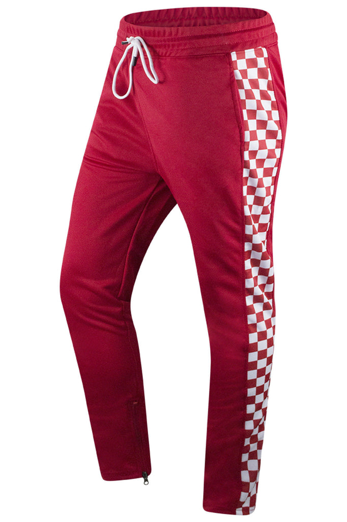 mens checkered skinny jeans