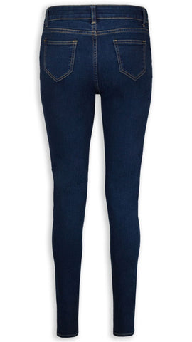 ladies navy blue jeans