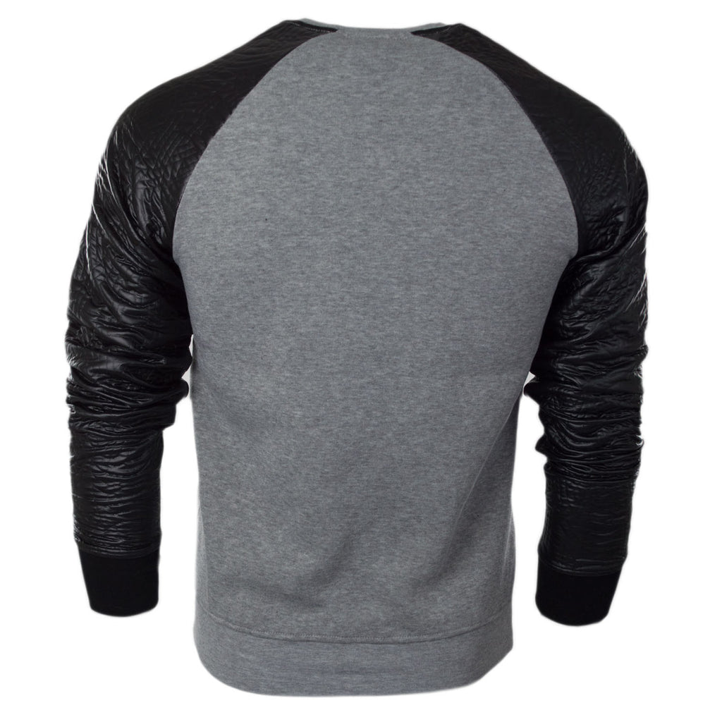 Download Long Sleeve Raglan Fleece Crew Neck - Trending Apparel