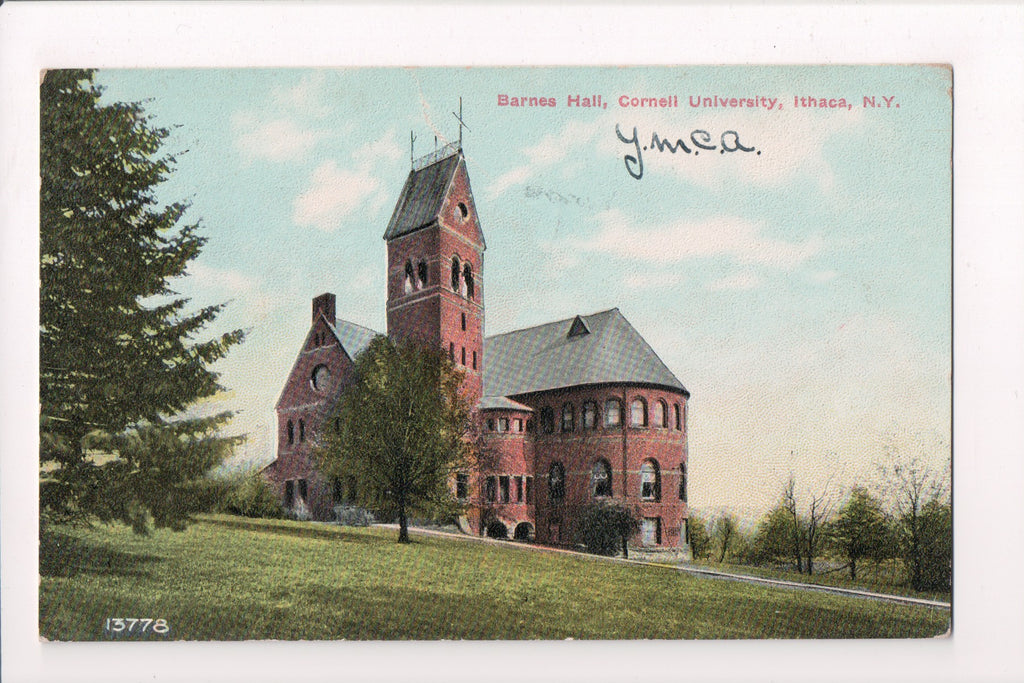 Ny Ithaca Cornell University Barnes Hall 1910 Vintage