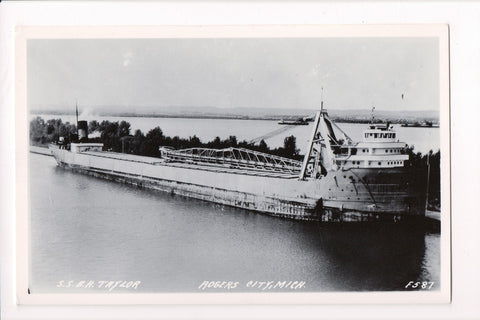 Ship Boat Or Steamer Postcard B H Taylor Ss B H Taylor Rppc F Kathys Postcard Emporium