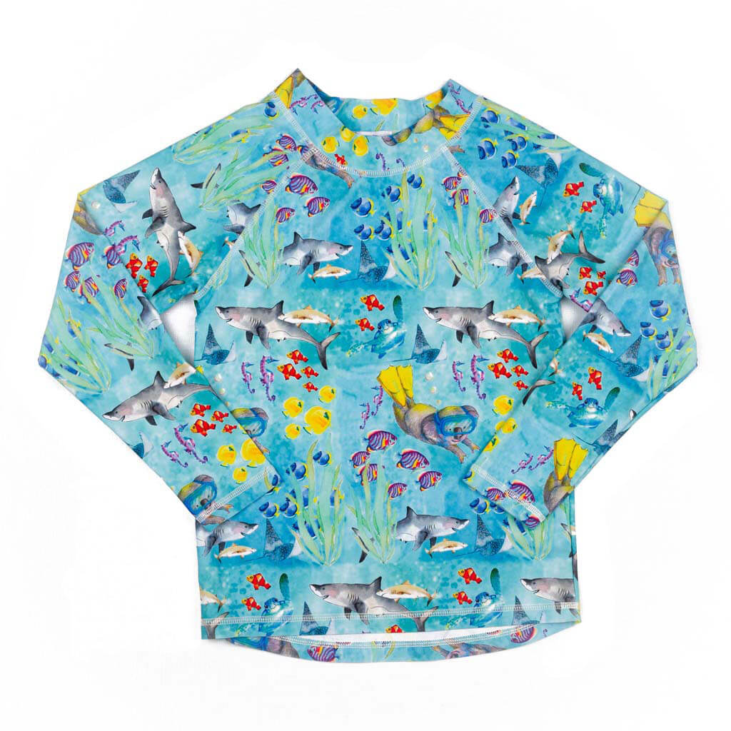 Great Barrier Reef Kids' Rash Top Front Product