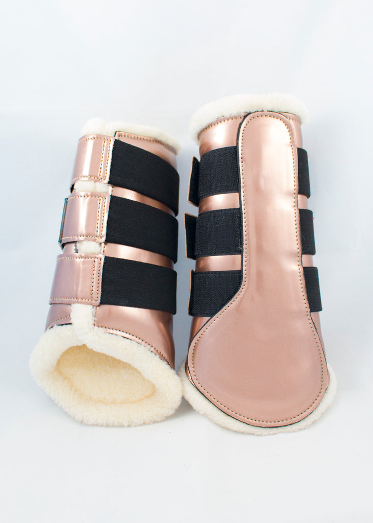 rose gold tendon boots