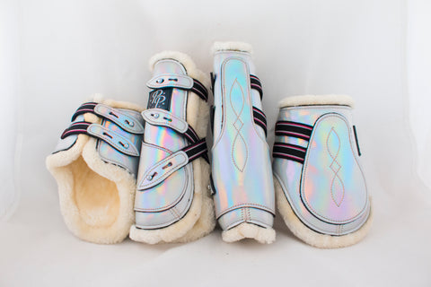 holographic horse boots