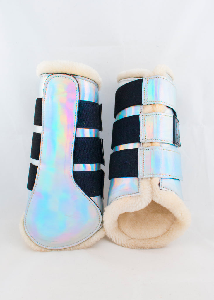 Holo and Glitter Brushing Boots - 10 