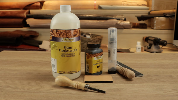 Home made leather edge sealer -   Leather glue, Leather dye diy,  Leather diy