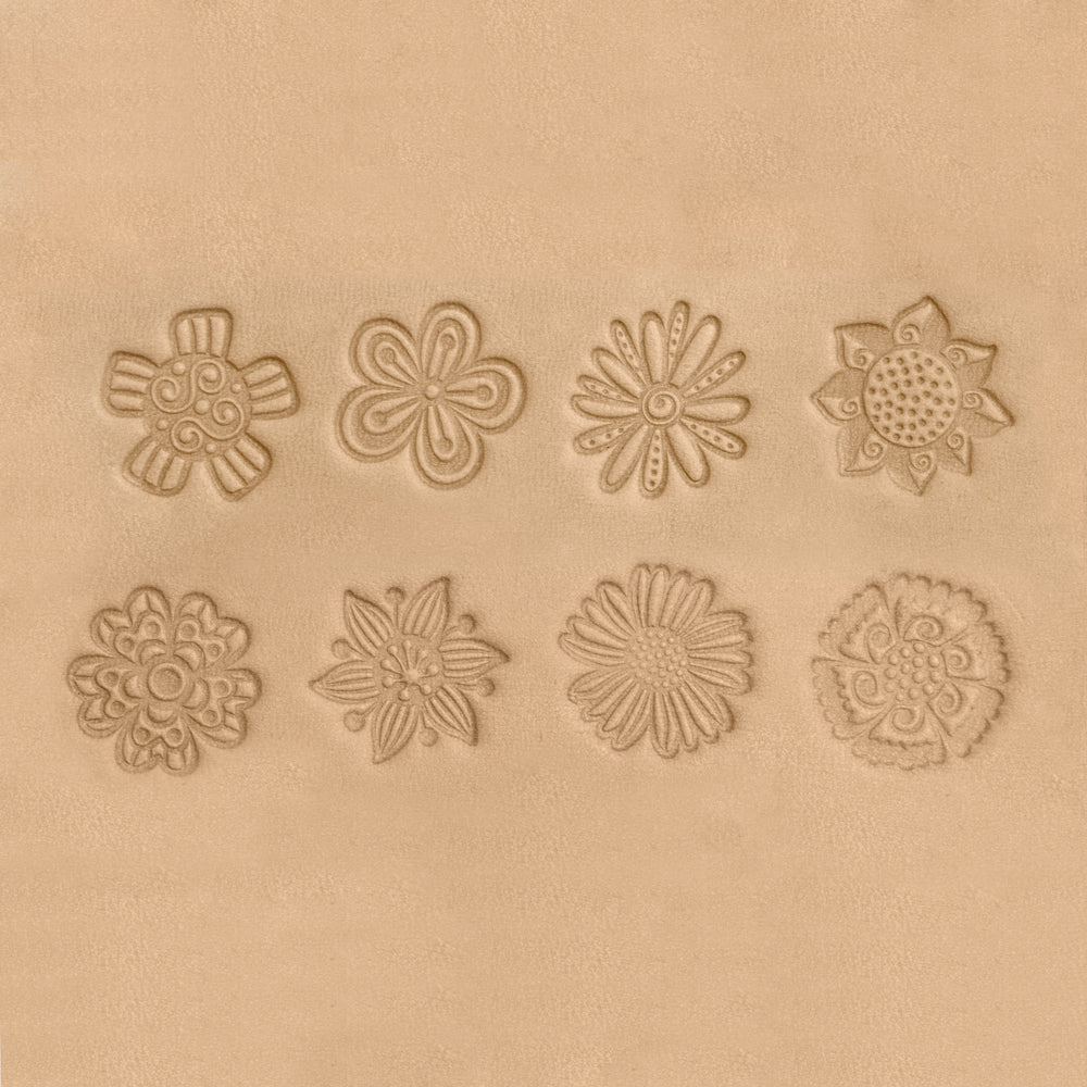 Flower Pattern Stamp 9 Pcs Set