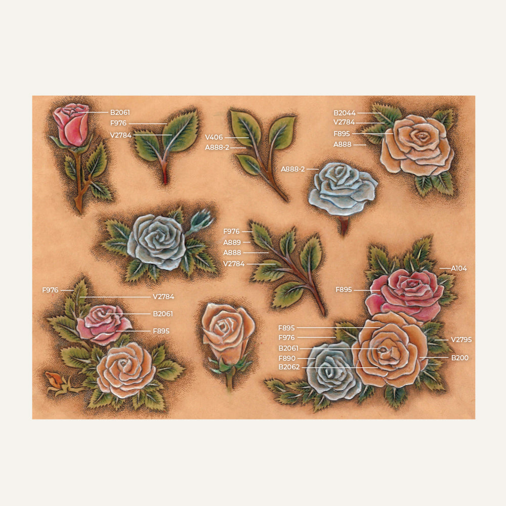 MakerAid® Floral Corners #1 Easy Trace Reusable Pattern