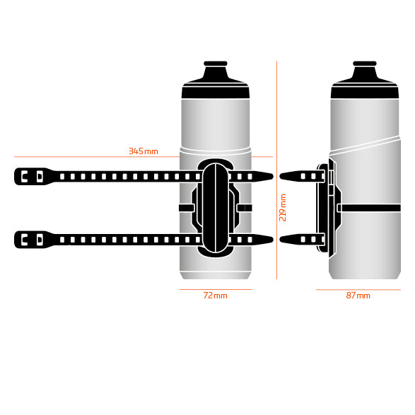 Fidlock Twist Bottle 800 + Bike Base, Clear