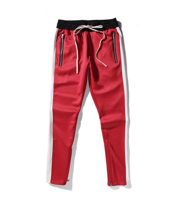 red striped sweatpants