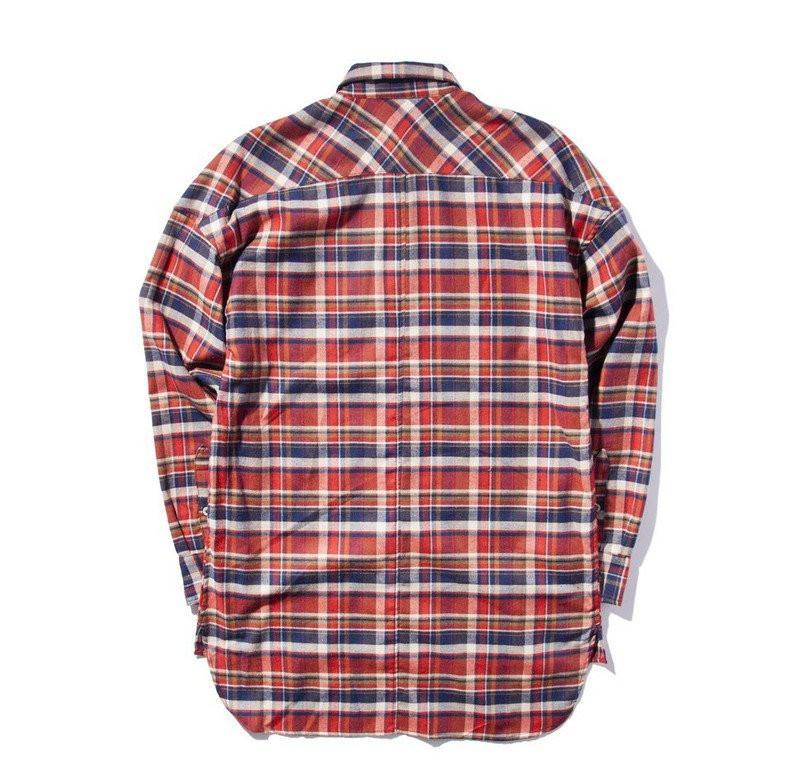 Oversized Flannel Lumberjack Shirt - Longline Clothing