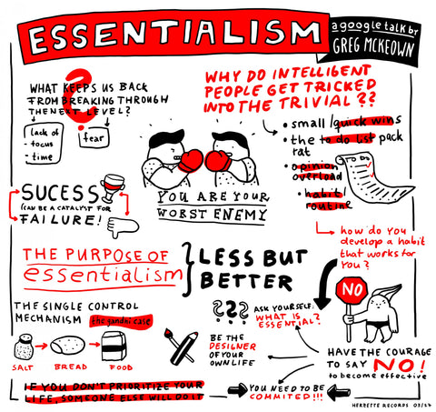 Hand-drawn comic about essentialism