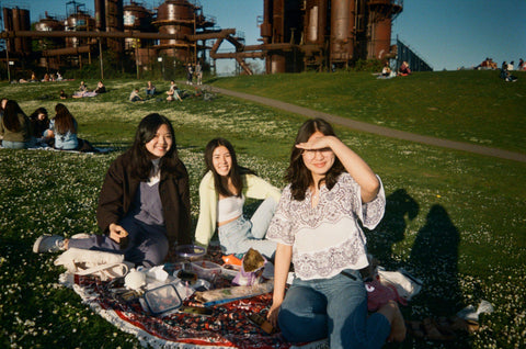 A picnic at Gasworks park in Seattle