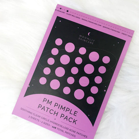 Purple Moonlit Skincare PM Pimple Patch product on white background