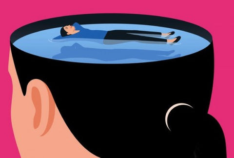 Graphic design of the human mind as a pool