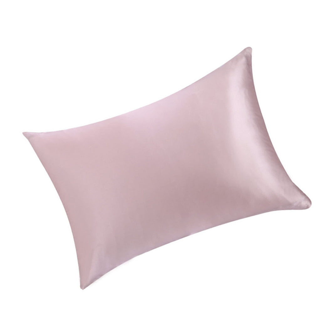 blush pink silk pillowcase