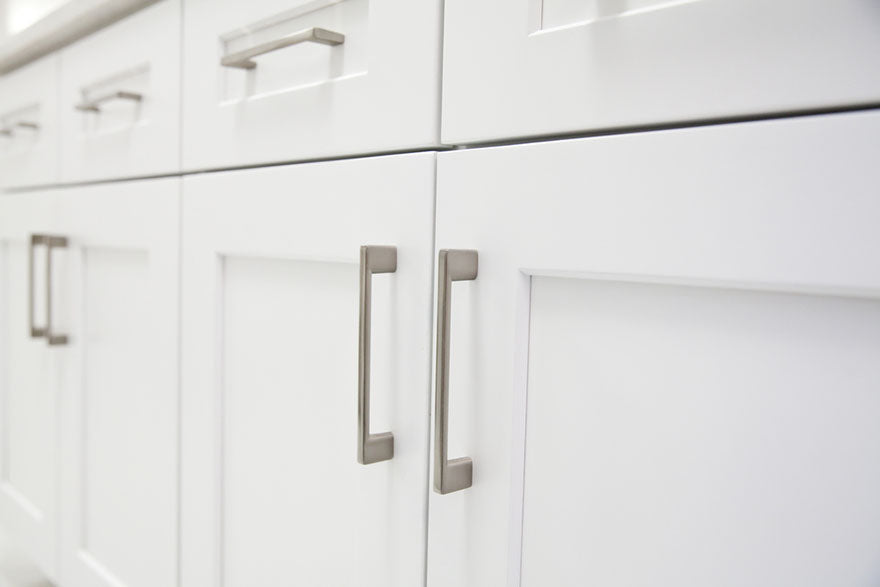 closeup cabinet handles