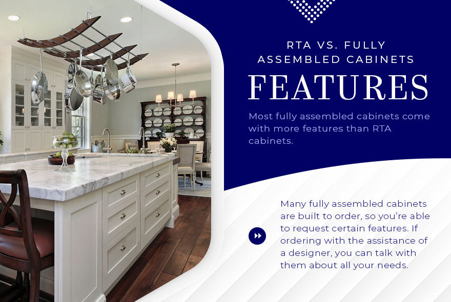 rta vs fully assembled cabinets features