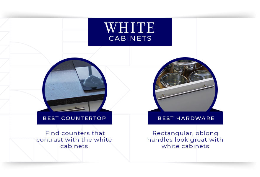 white cabinets best countertop and hardware
