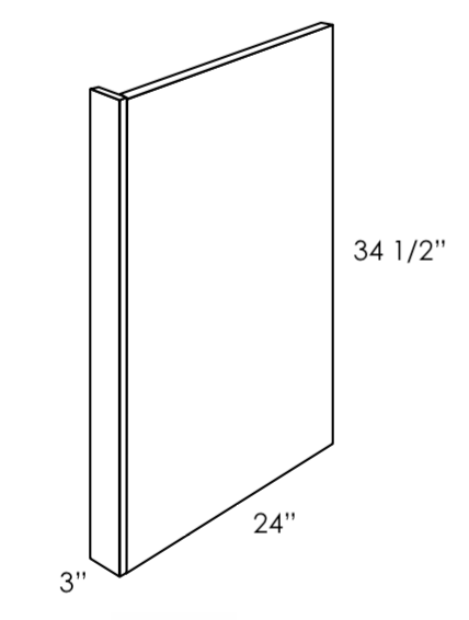 Dwp3 Berwyn Opal Dishwasher Panel 24 X 34 1 2 W 3 Stile