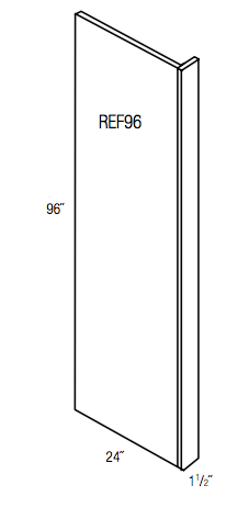 Ref96 Yarmouth Slab Refrigerator End Panel Wholesale Cabinet