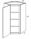 WDC2442 - Yarmouth Raised - Corner Diagonal Wall Cabinet - Single Door