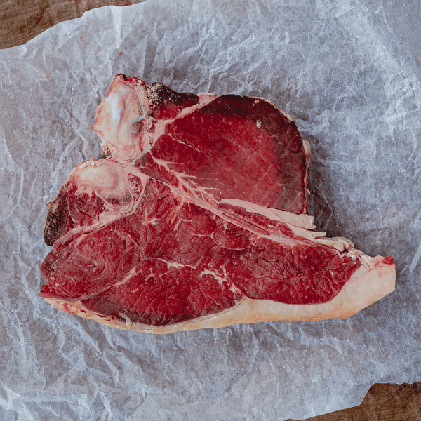 600 - 650g Beef T-Bone Steak (Porterhouse) for sale - Parsons Nose
