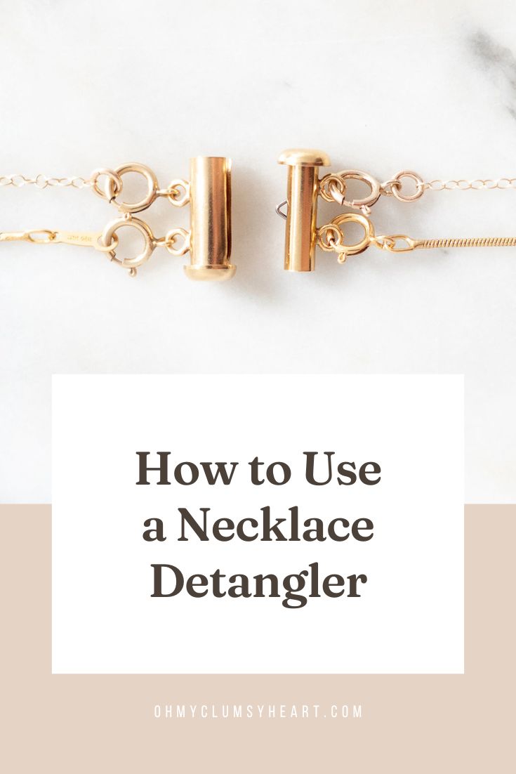 How to Layer Necklaces Using a Necklace Detangler