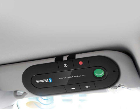 Bluetooth Hands Free Car Kit Sun Visor Wireless Speaker