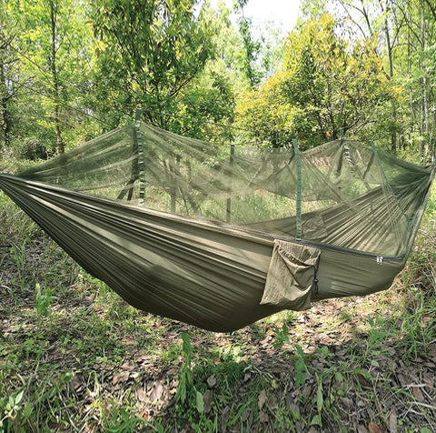 Ultralight Camping Hammock with Bug Mosquito Net 2 Person