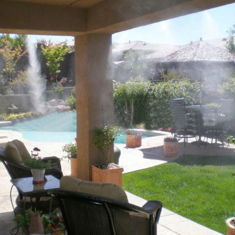 Water Misting Cooling System - Garden Patio Sprinkler Kit