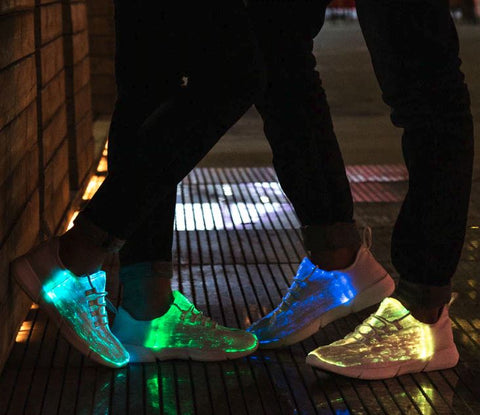 LED Light Up Shoes Sneakers for Kids and Adults - USB Rechargeable
