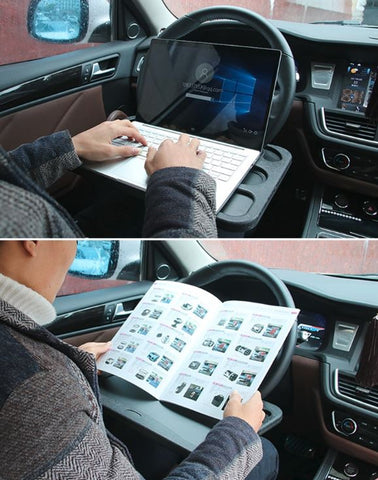 Car Steering Wheel Desk Table - Portable Food Tray